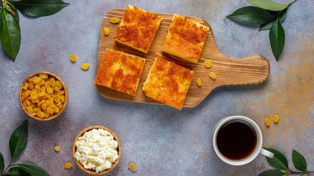 Tiranga Bread Pudding Squares