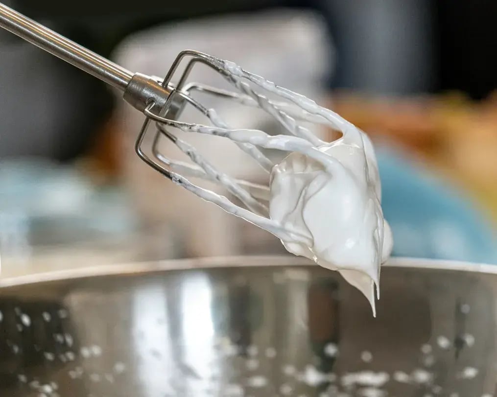 Whipped cream freshly made