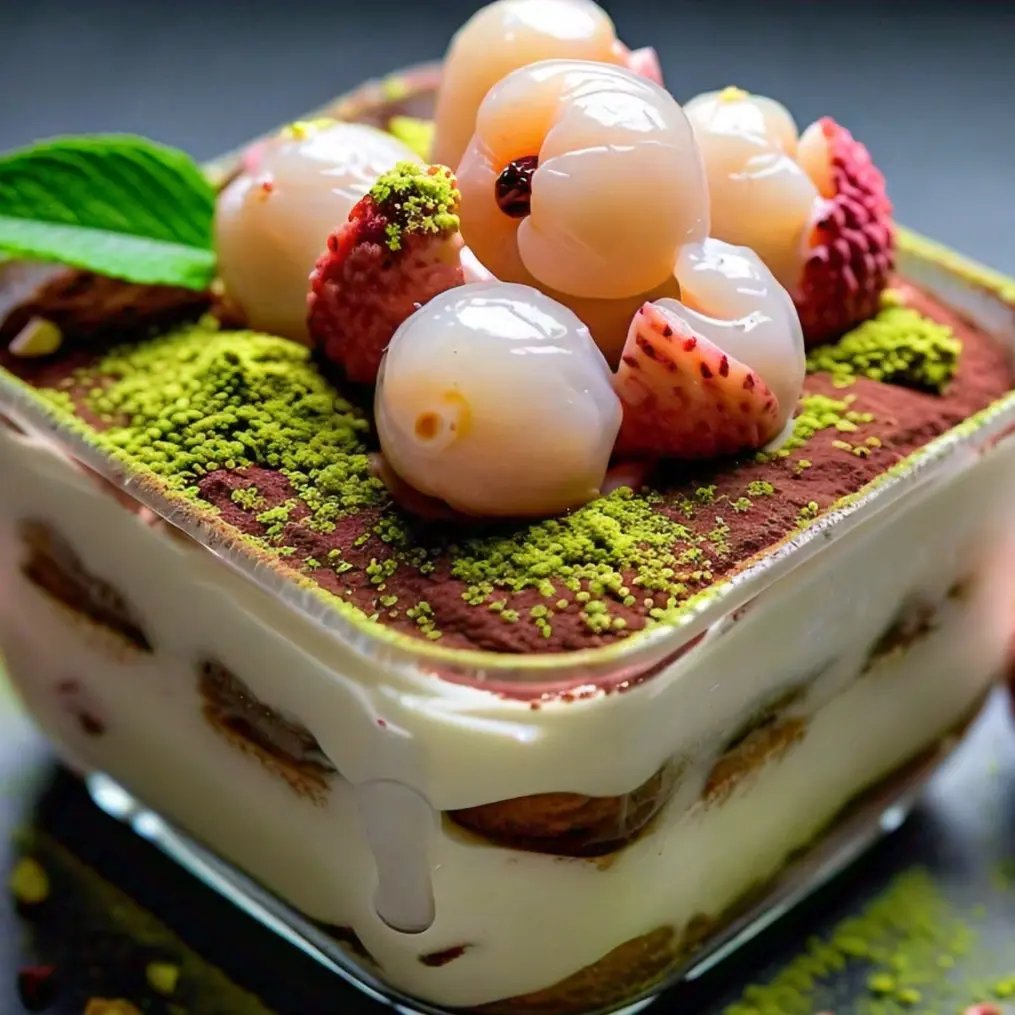 lychee-and-matcha-tiramisu