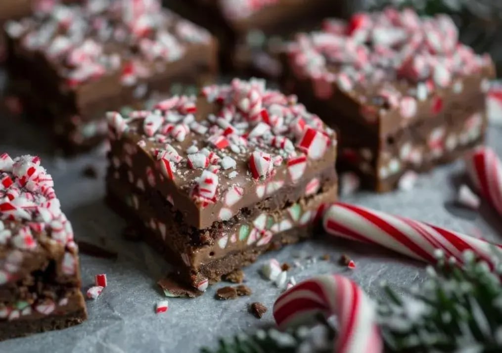 Coconut-Candy Cane Fudge
