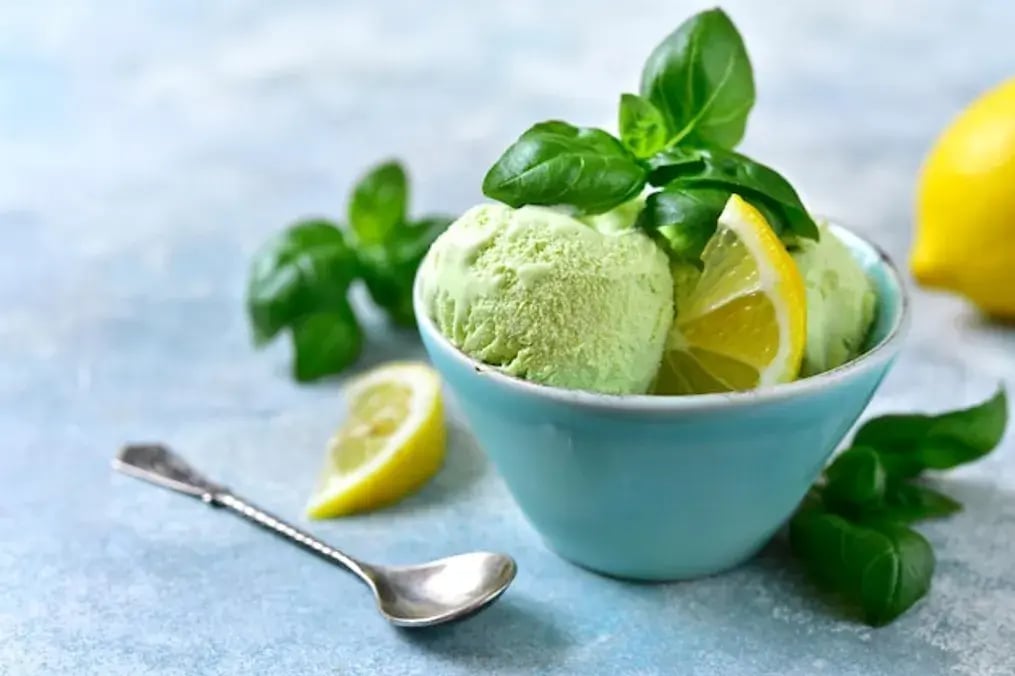 Basil-Lime Sorbet  2