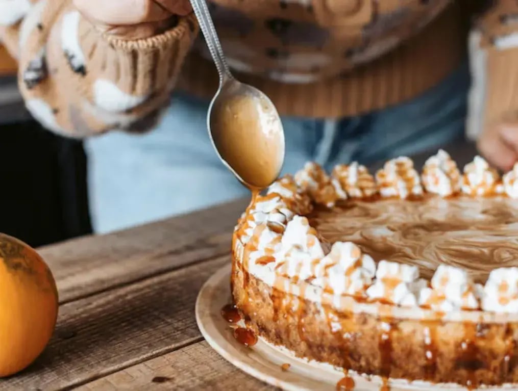 Salted Caramel Japanese Cheesecake