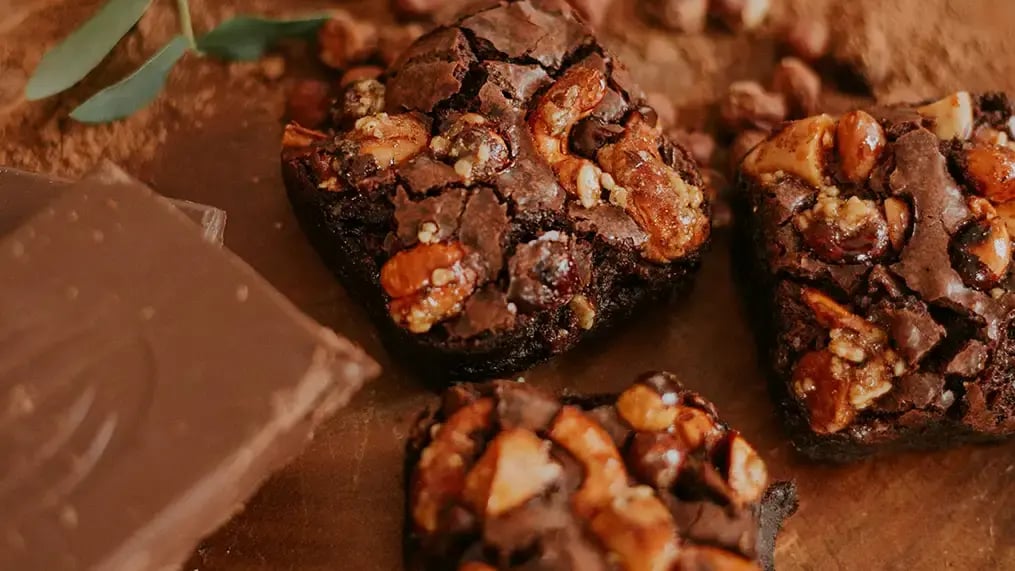 Vegan Brownie With Nuts