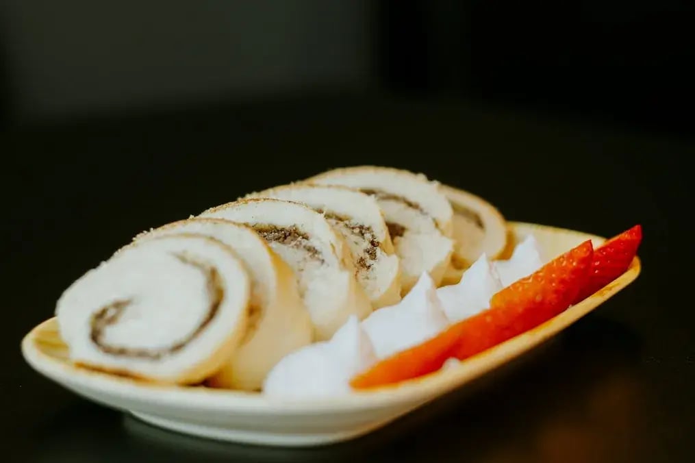 Coconut Cream Swiss Roll