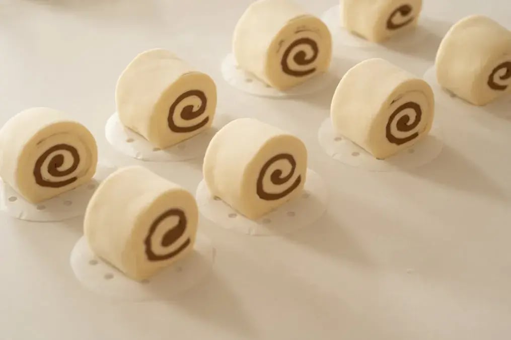 Nutty Vanilla Swiss Roll