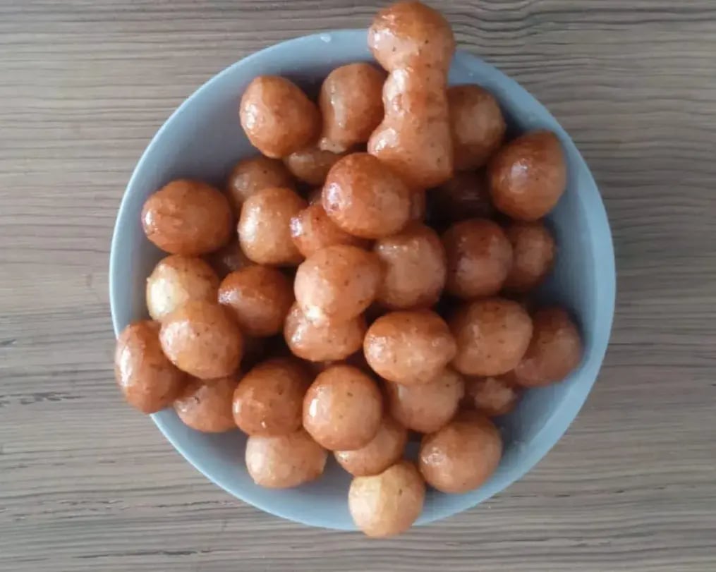 Greek Loukoumades Closeup In A Bowl