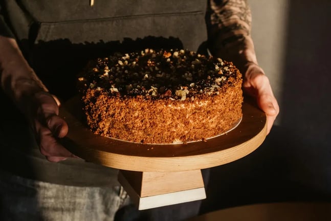 Spiced Chocolate Walnut Cake