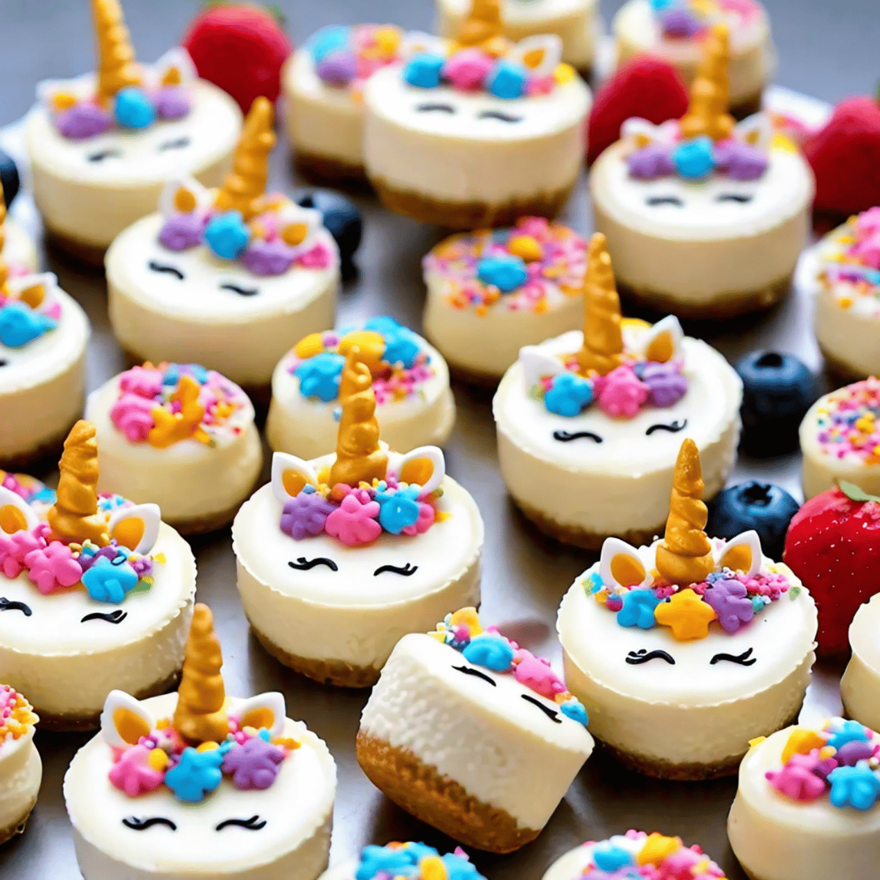 mini-unicorn-cheesecake-bites