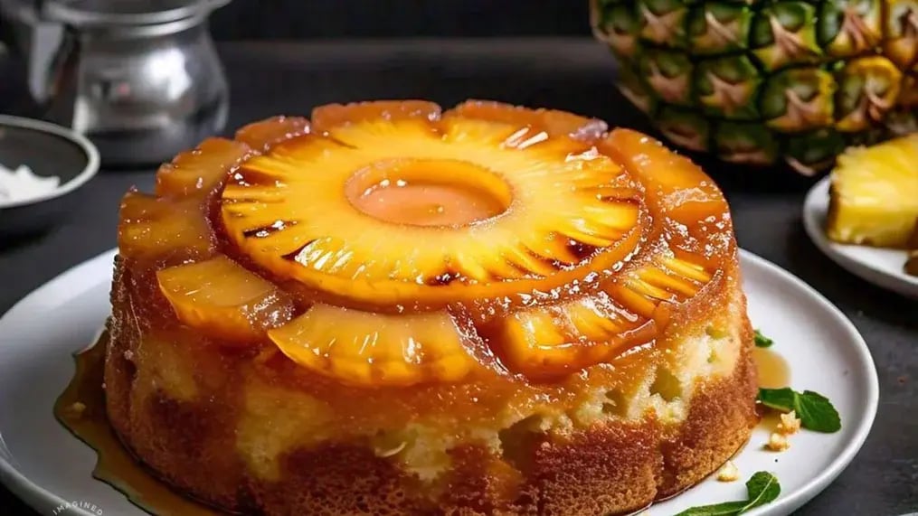 Pineapple Upside-Down Cheesecake