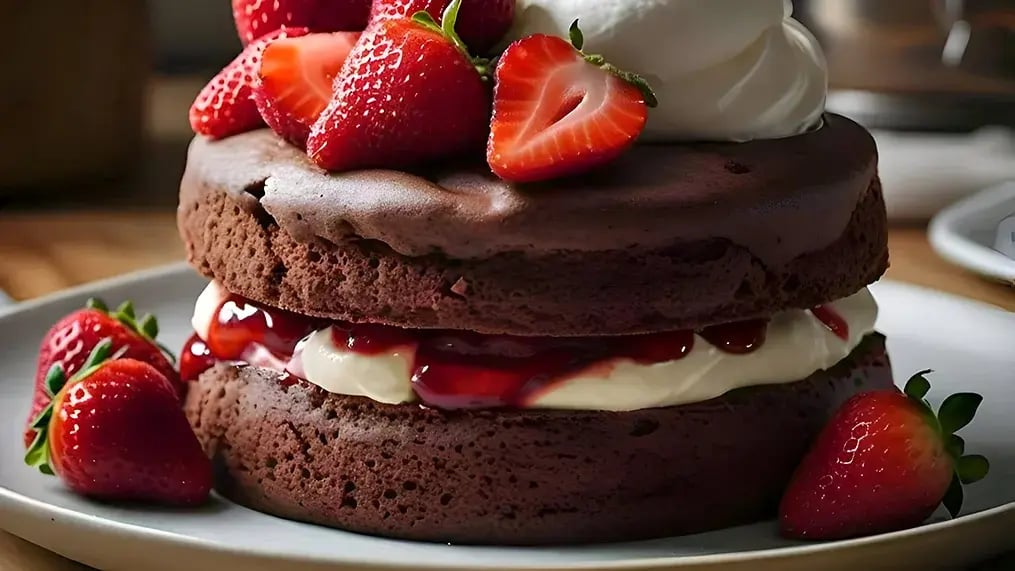 Chocolate Strawberry Shortcake