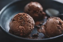 Zesty Lemon Chocolate Ice Cream Made with Cottage Cheese