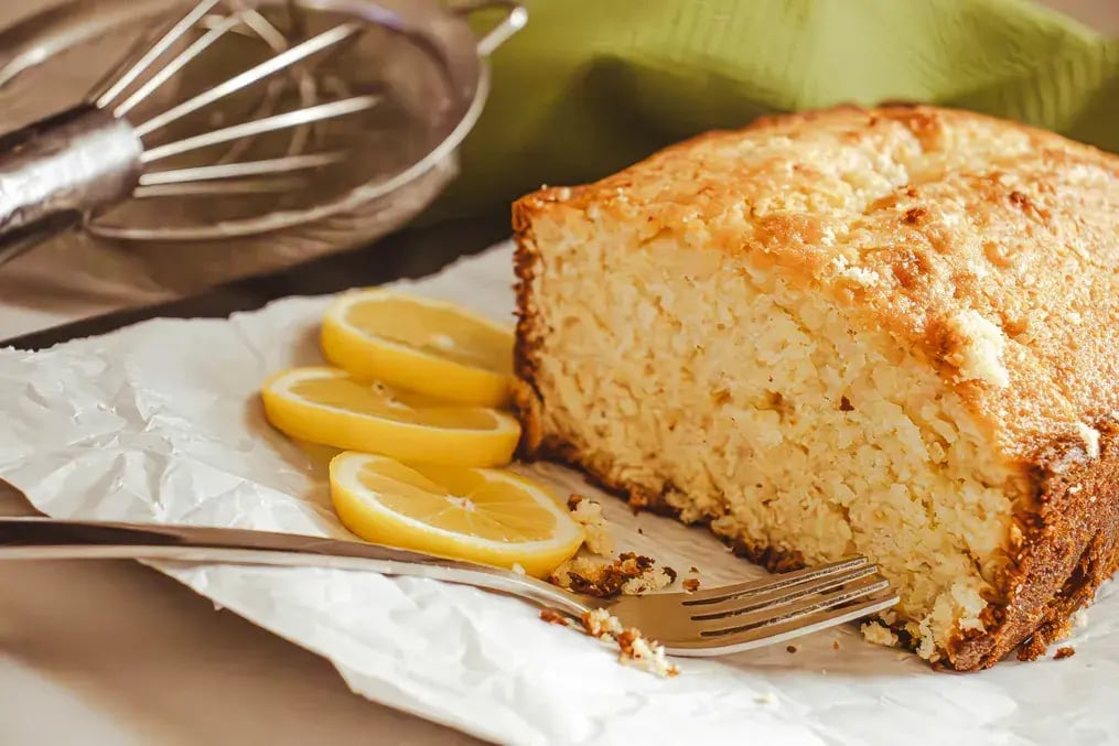 Lemon Sheet Cake without Glaze