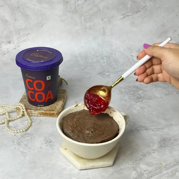 1 Minute Nutty Mug Cake - Jam On Cake