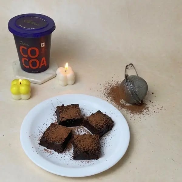 2-Ingredient Cocoa Fudge - Fudge Pieces