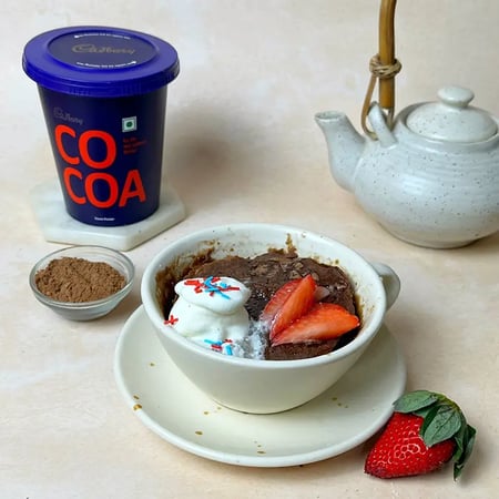 2-Minute Oats Cocoa Mugcake