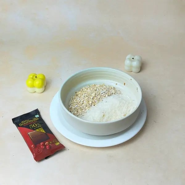 3 Ingredients Chocolate Donut - Mixing Oats Coconut