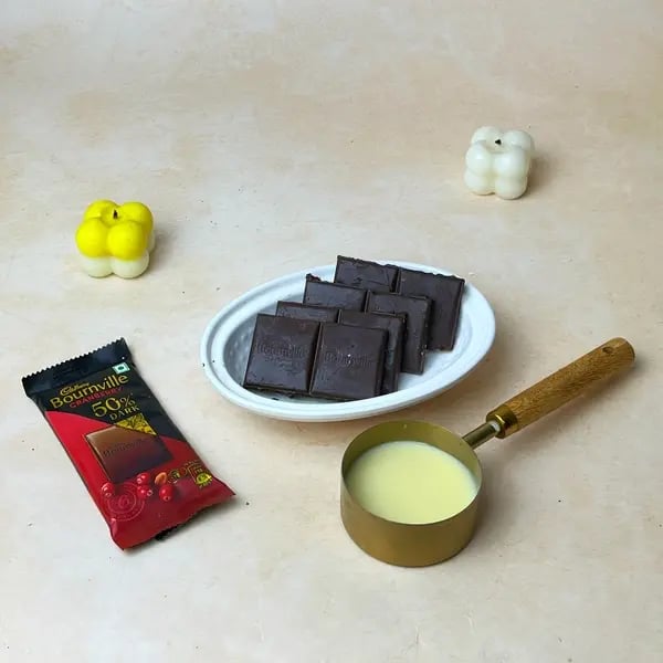 3 Ingredients Chocolate Donut - Melting Chocolate Mixture