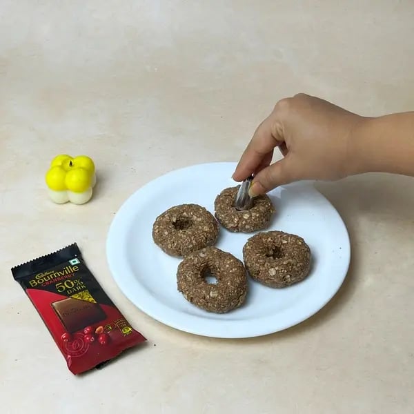 3 Ingredients Chocolate Donut - Shaping Donut Holes
