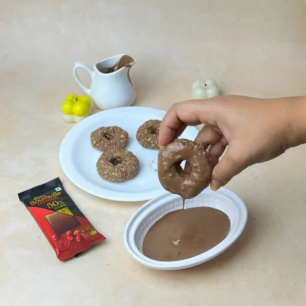 3 Ingredients Chocolate Donut - Dipping Donut In Chocolate