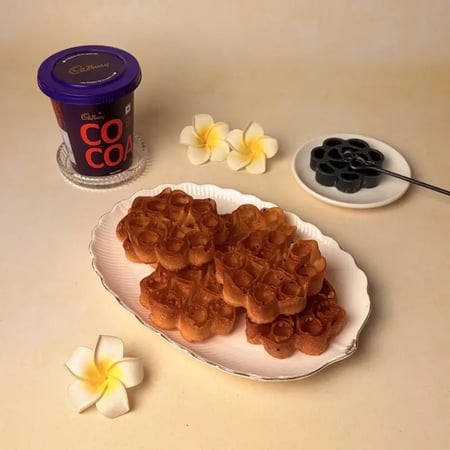 Achappam with Cadbury Cocoa Powder for Onam