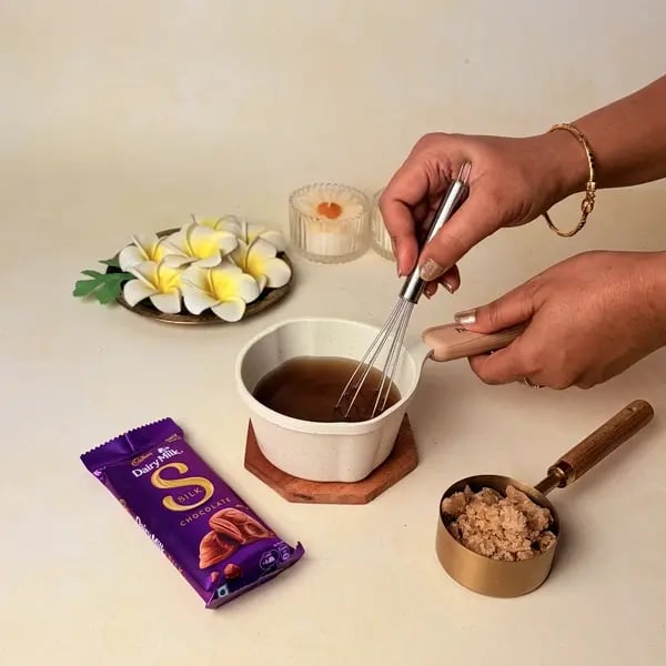Ada Pradhaman With Cadbury Dairy Milk Silk For Onam - Melting Jaggery