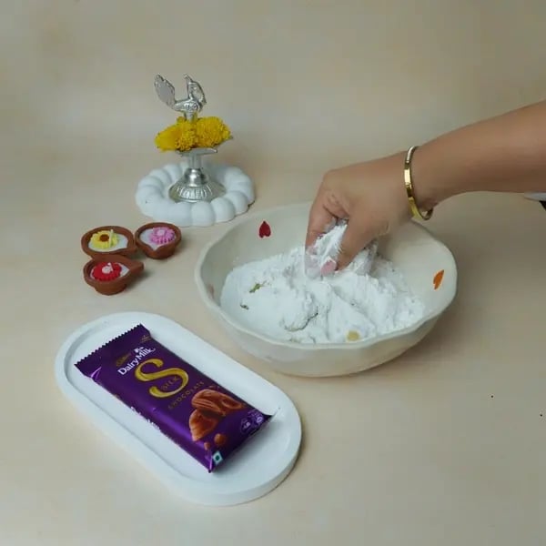 Anarsa Recipe With Dairy Milk Silk: Give This Traditional Diwali Sweet A Gooey Chocolate Center - Rubbing Ghee Into Flour