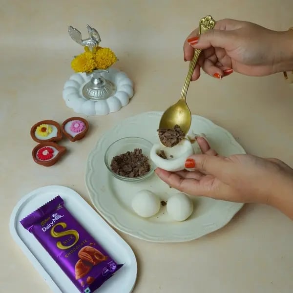Anarsa Recipe With Dairy Milk Silk: Give This Traditional Diwali Sweet A Gooey Chocolate Center - Flattened Dough Ball Chocolate