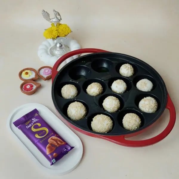 Anarsa Recipe With Dairy Milk Silk: Give This Traditional Diwali Sweet A Gooey Chocolate Center - Frying Anarsa Balls