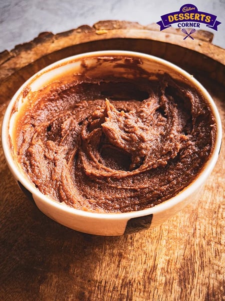 Chocolate Banana Toastie Recipe - Melted Chocolate In Bowl