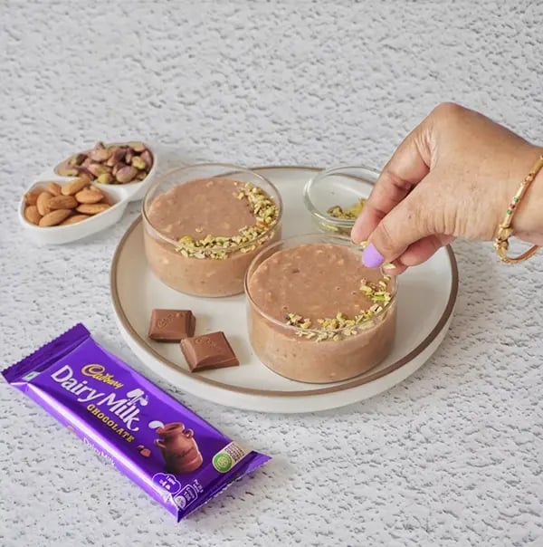 Basundi With Dry Fruits and Cadbury Dairy Milk Chocolate-Allow it to cool to room temperature