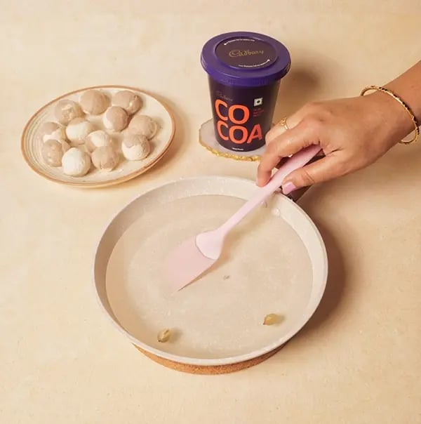 Bengali Rosogolla with Chocolate Twist-Prepare the syrup by boiling sugar