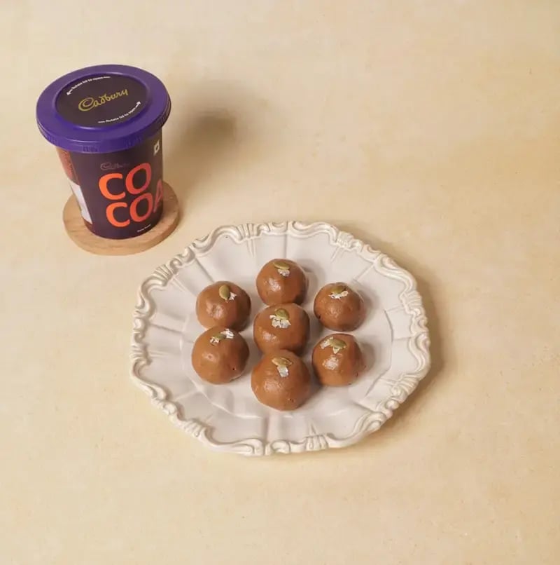 Besan Chocolate Ladoo With Nuts Fo Raksha Bandhan Recipe