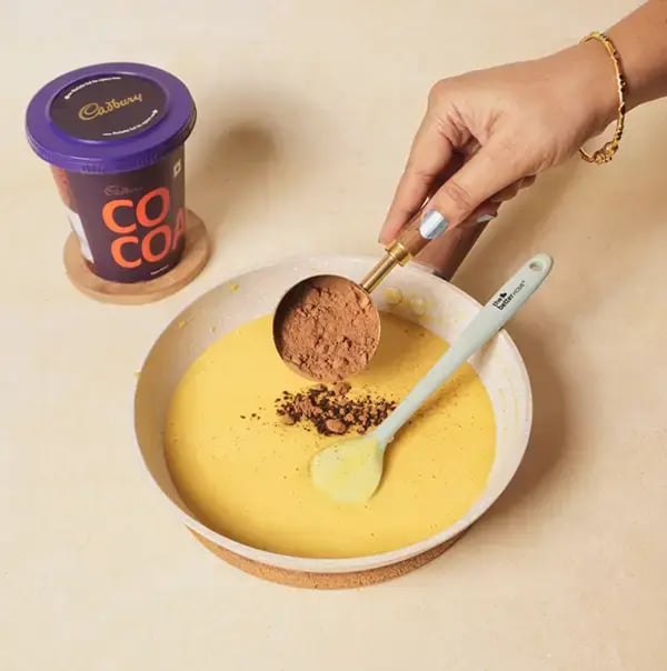 Besan Chocolate Ladoo With Nuts For Raksha Bandhan - Add Cadbury Cocoa Powder