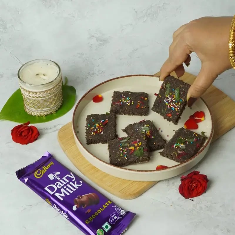 Bhai Dooj Special Daiy Milk Chocolate Paan Bafi Recipe