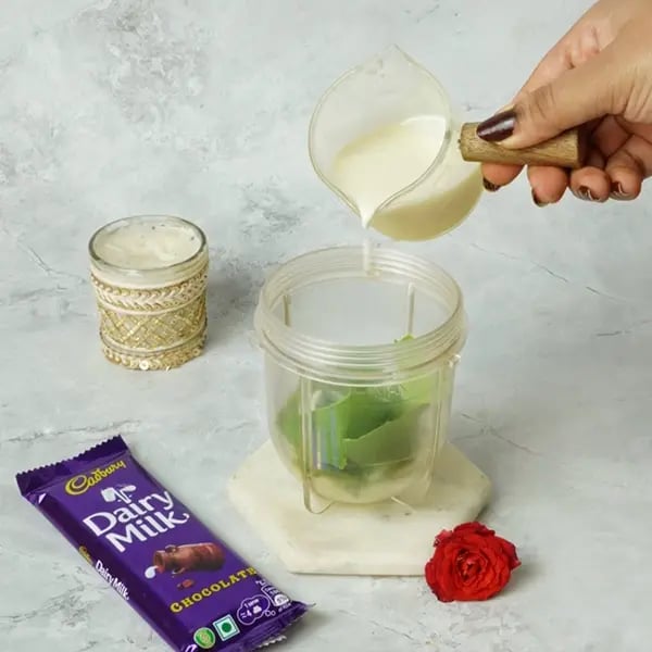 Bhai Dooj Special Dairy Milk Chocolate Paan Barfi-add Blend ¼ cup condensed milk