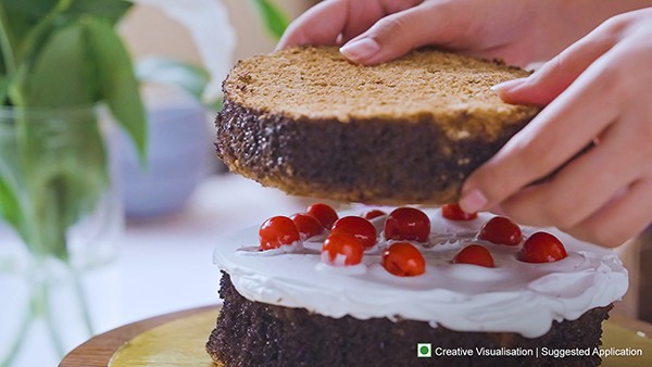 Black Forest Birthday Cake Step 11