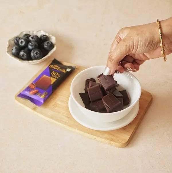 Bournville Blueberry Treats-Melt the Bournville chocolate