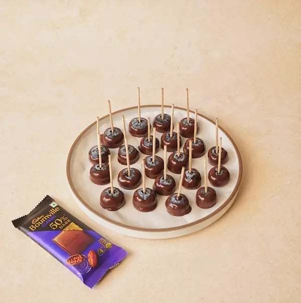 Bournville Blueberry Treats-Refrigerate the tray for about 30 minute