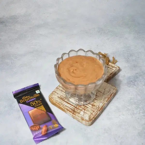 Bournville Cashew Chocolate Mousse - Transfer the mixer