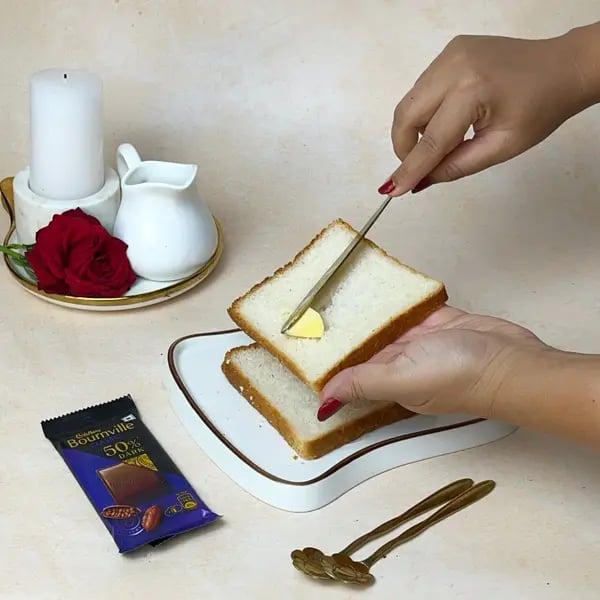 Bournville Cheese Sandwich - Butter Bread Slices