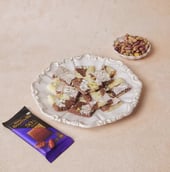 Bournville Chocolate and Khowa Barfi