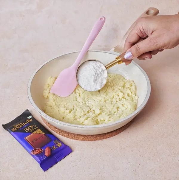 Bournville Chocolate and Khowa Barfi-Once the khowa is smooth