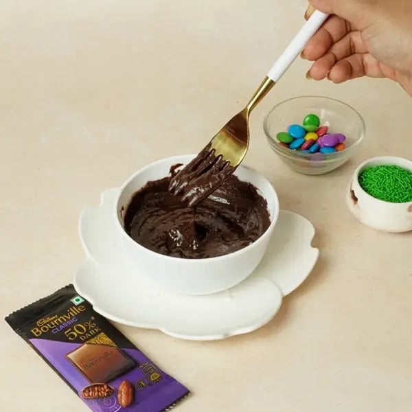 Bournville Chocolate Bark For Thanksgiving-Microwave chocolate in 1 minute