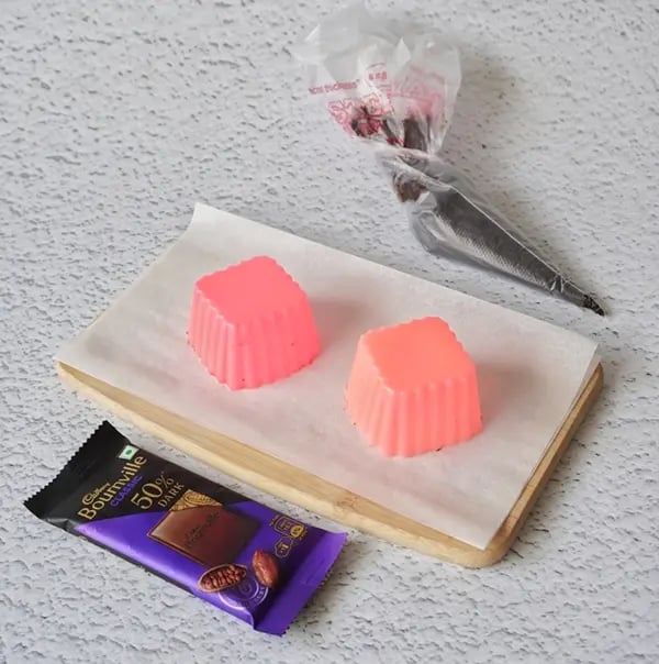 Bournville Chocolate Baskets -Place 2-3 silicon molds