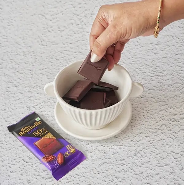 Bournville Chocolate Caramel Puffed Rice Krispie - Add Cadbury Bournville chocolate pieces