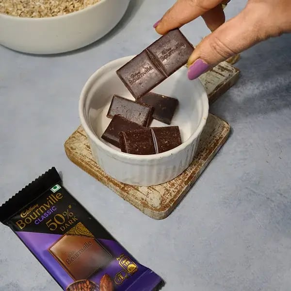 Bournville Chocolate Cherry Pistachio Snowball - Microwave Cadbury Bournville chocolates
