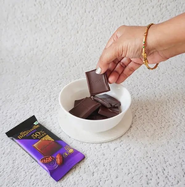 Bournville Chocolate Covered Grape Roses - Break the Bournville chocolate