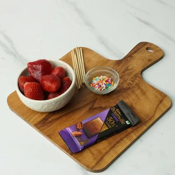 Bournville Chocolate Dipped Strawberries - Assemble all ingredients