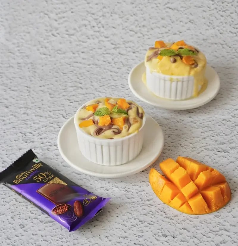 Bounville Chocolate Dizzled Mango Ice Ceam Recipe