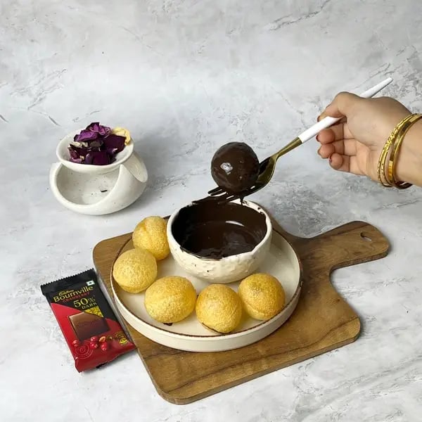 Bournville Chocolate Golgappa - Dip Each Prefried Golgappa